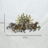 Iron 7 Running Horse Wall Art With LED