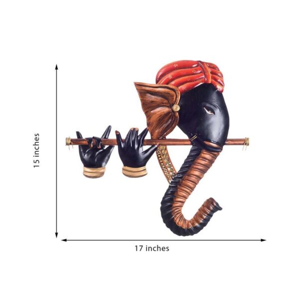 Get this Amazing Iron Bansuri Ganesha Wall Hanging to Decor your Home