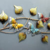 Iron Butterfly On Leaf Wall Art With LED | Exclusive Butterfly Wall Decor for your Home & Office Decor