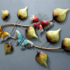 Iron Butterfly On Leaf Wall Art With LED | Exclusive Butterfly Wall Decor for your Home & Office Decor