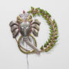 Attractive Religious Metal Ganesh Wall Art With LED for your Home & Office Decor