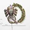 Attractive Religious Metal Ganesh Wall Art With LED for your Home & Office Decor