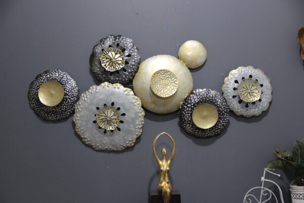 Amazing Metal Multicolour Wall Art | Flower Wall Hanging for your Home & Office Decor
