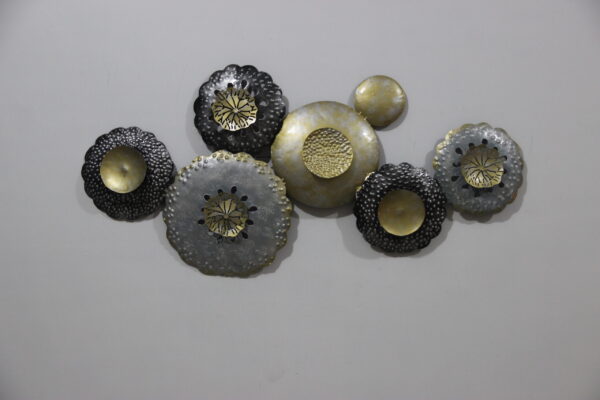 Amazing Metal Multicolour Wall Art | Flower Wall Hanging for your Home & Office Decor