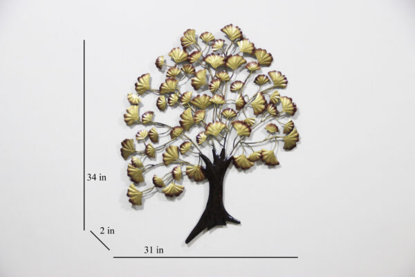 Stylish Metal Tree Wall Art | Exclusive Brass Tree Wall Decor