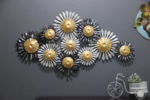 Metal Wall Art in Multicolour | Amazing Metal Flower Wall Art for your Home & Office Decor