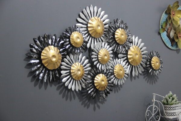 Metal Wall Art in Multicolour | Amazing Metal Flower Wall Art for your Home & Office Decor