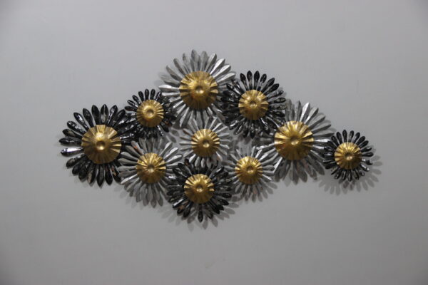 Metal Wall Art in Multicolour | Amazing Metal Flower Wall Art for your Home & Office Decor