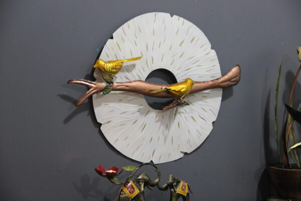 Exclusive Metal White Wall Art | Bird Wall Decor to Enhance the Look of your Home