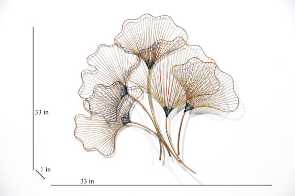 Exclusive Metal Zingo Leaf Wall Art | Flower Wall Decor to Enhance the Look of your Home & Office