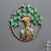 Metal Krishna with Tree Wall Art