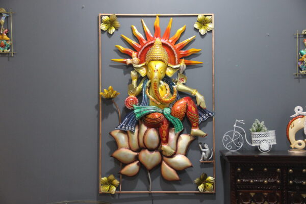 Metal Ganesha Decorative Wall Art