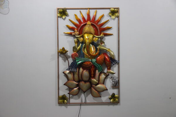 Metal Ganesha Decorative Wall Art