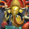 Metal Ganesha Decorative Wall Art