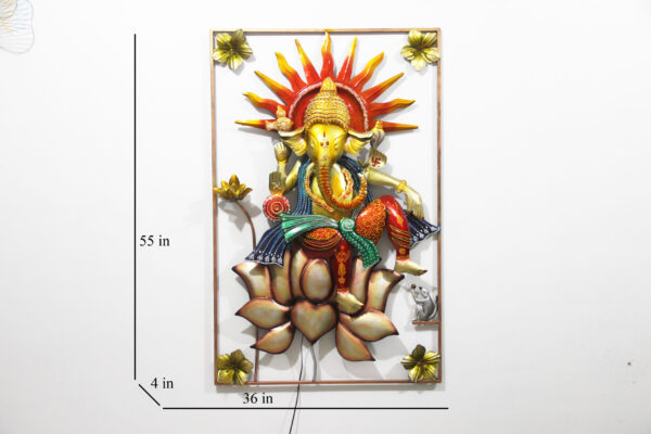 Metal Ganesha Decorative Wall Art