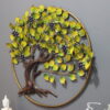 Metal Tree Wall Art In Green Colour