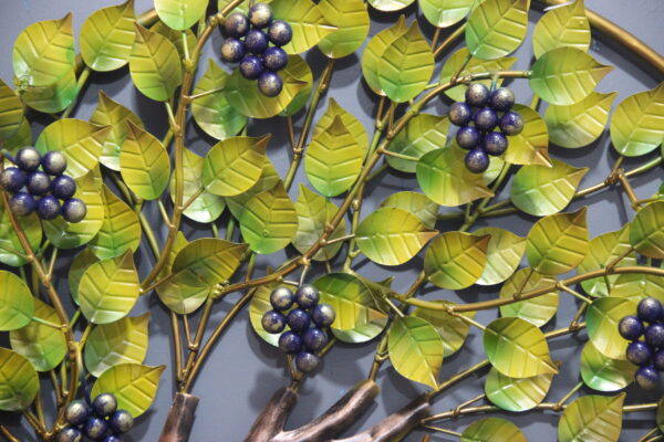Metal Tree Wall Art In Green Colour