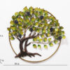 Metal Tree Wall Art In Green Colour