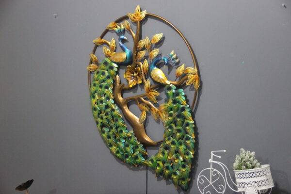 Metal Ring Peacock Wall Art | Home Decor
