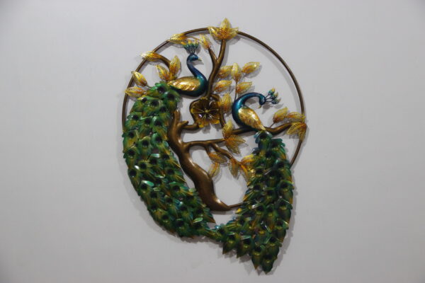 Metal Ring Peacock Wall Art | Home Decor