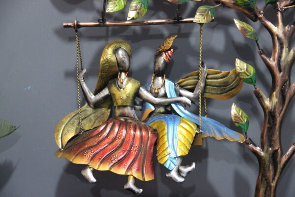 Exclusive Metal Tree With Radhe Krishna Wall Art | Table Art for your Home & Office Decor