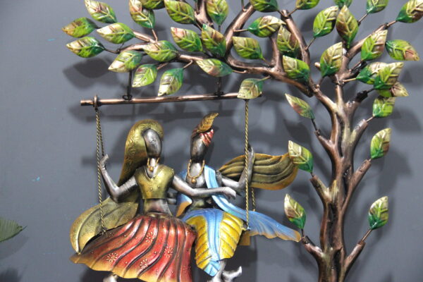 Exclusive Metal Tree With Radhe Krishna Wall Art | Table Art for your Home & Office Decor