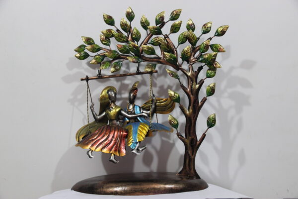 Exclusive Metal Tree With Radhe Krishna Wall Art | Table Art for your Home & Office Decor