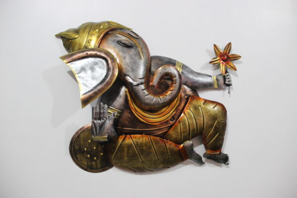 Metal Ganesha Wall Art For Home or Office Decor