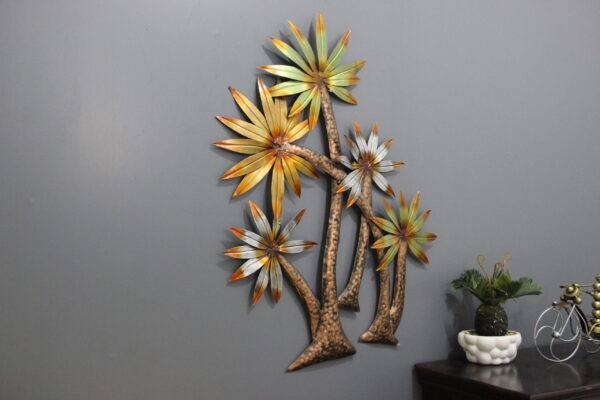 Metal Coconut Tree Wall Art
