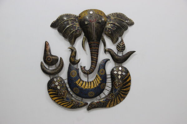 Stunning Metal Ganesha Wall Decor