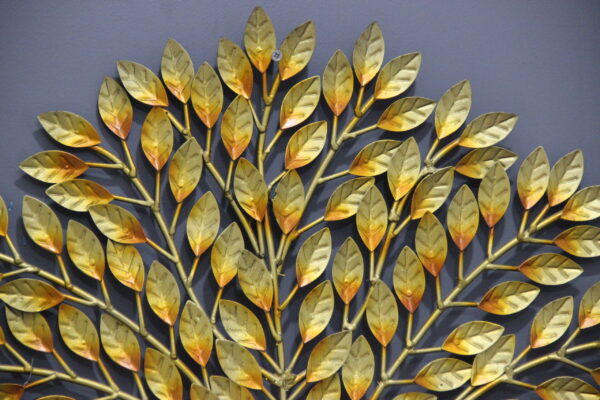 Metal Golden Tree Wall Art