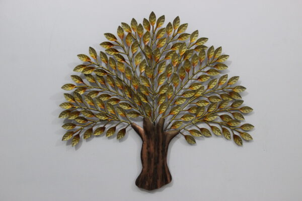 Metal Golden Tree Wall Art