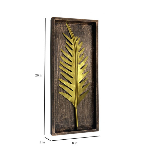 Multi Color Iron Tally Palm Leaf Wall Decor