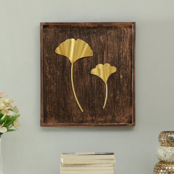 Multicolour Iron Lavya Ginko Leaf Wall Hanging | Best Decorative Items Collection