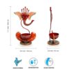 Ganesha Hand Painted Metal Tea-Light Holde